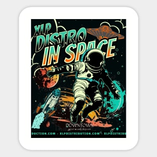 XLP Distro In Space (Teal) Sticker